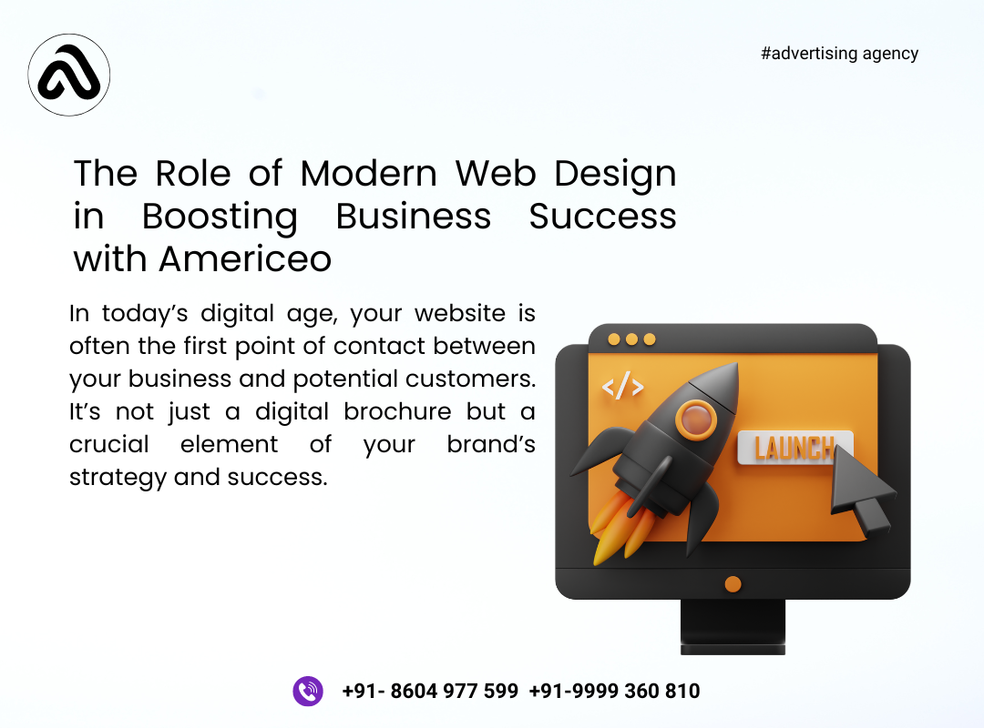 The Role of Modern Web Design in Boosting Business Success with Americeo